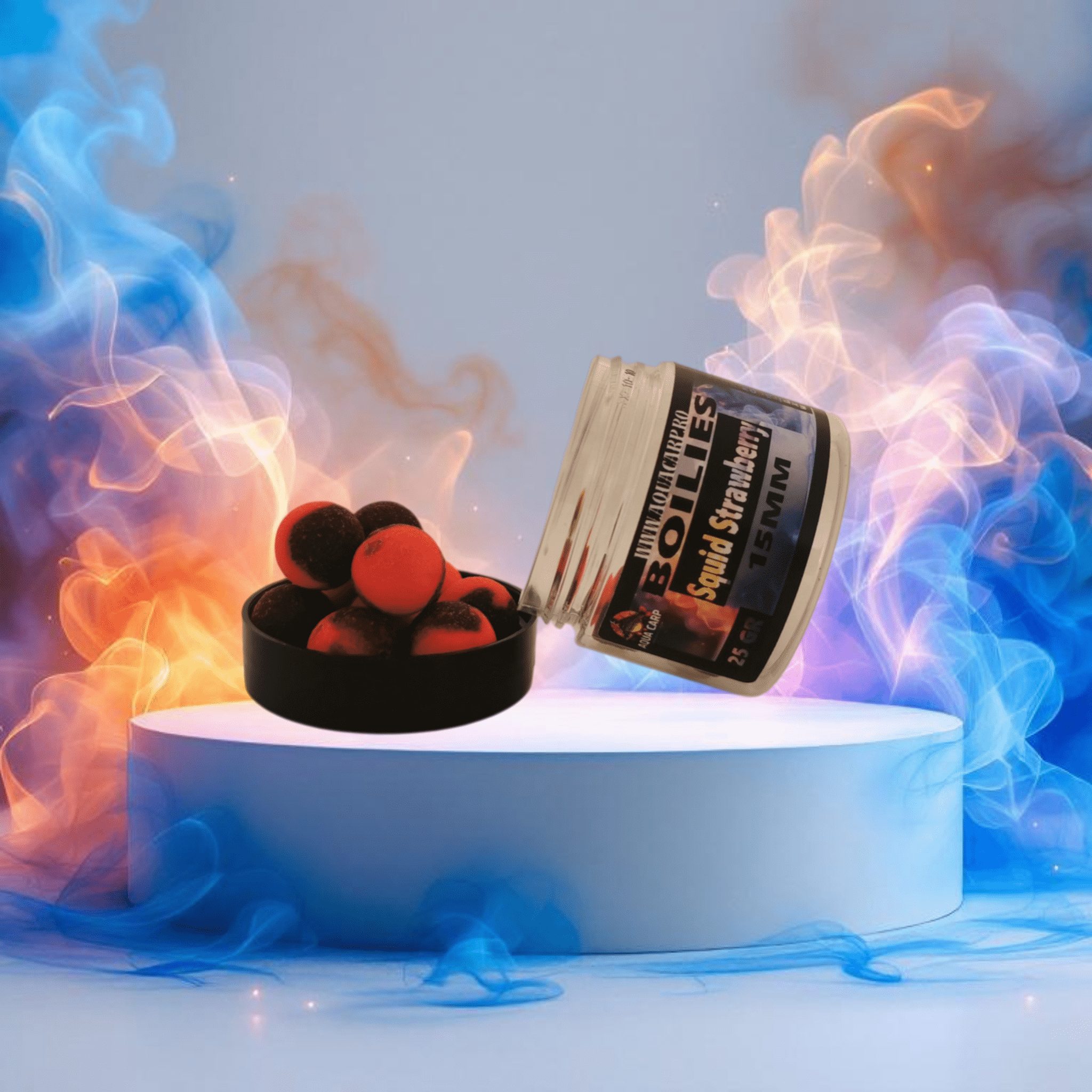 Boilies Critic AquaCarp 15mm Squid Strawberry 25GR