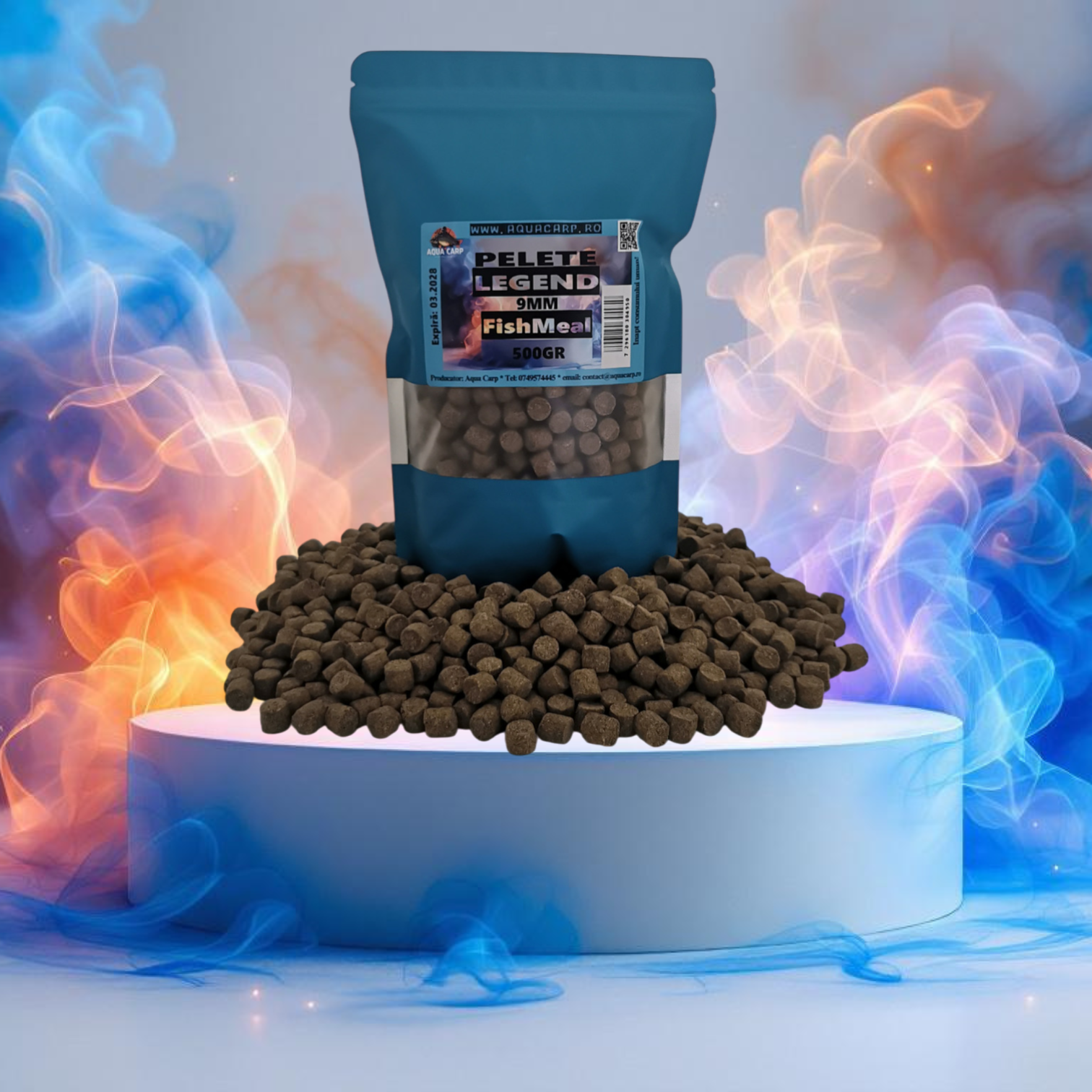 Pelete AquaCarp LEGEND 9mm FishMeal 500GR
