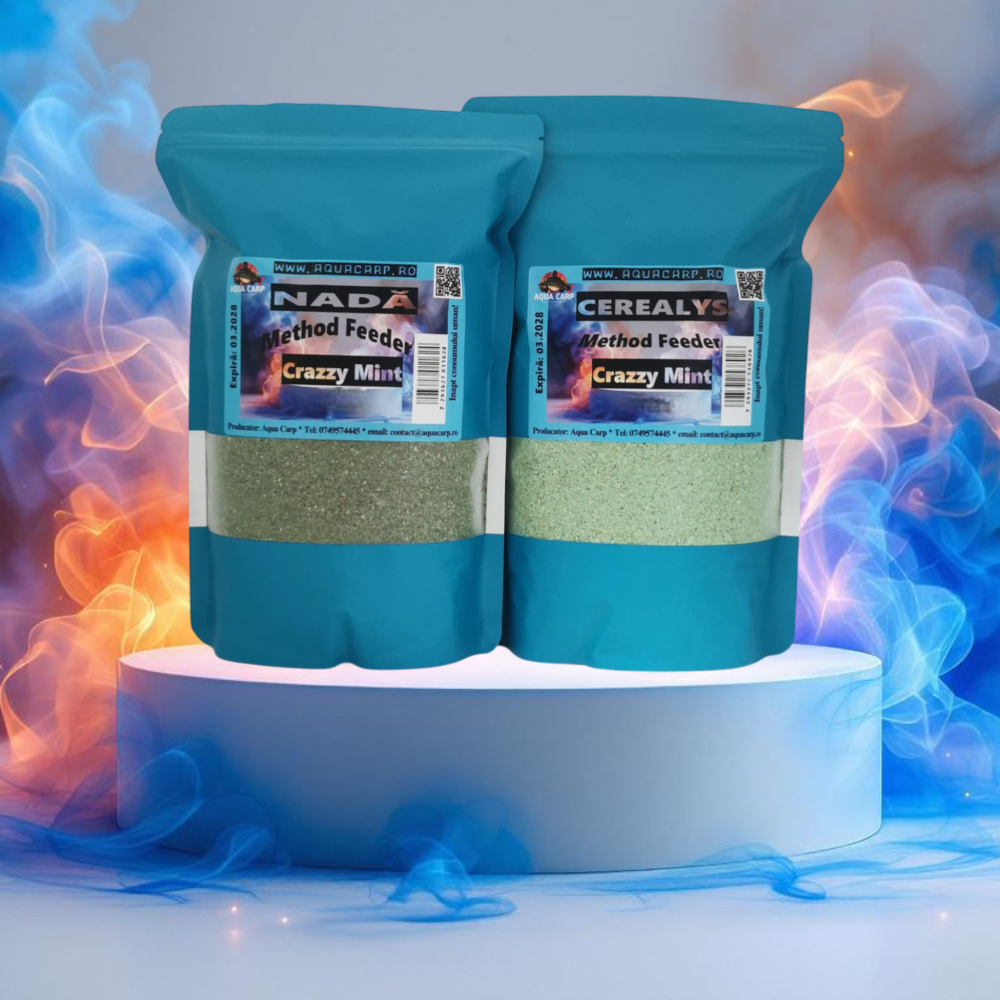 Nada AquaCarp Method Feeder Combo 2PACK Crazzy Mint 500GR+500GR