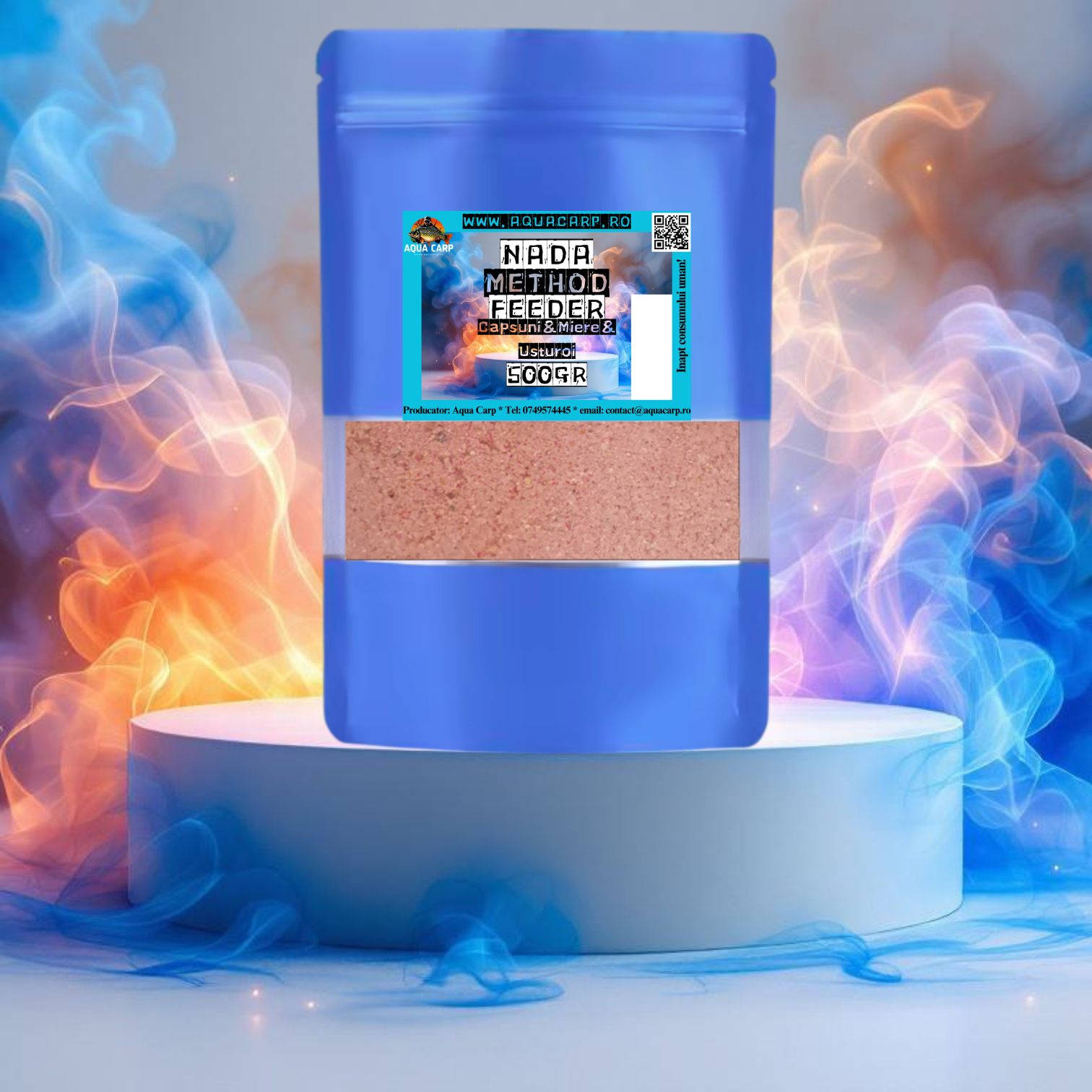 Nadă Method Feeder Căpșuni & Miere & Usturoi 500GR