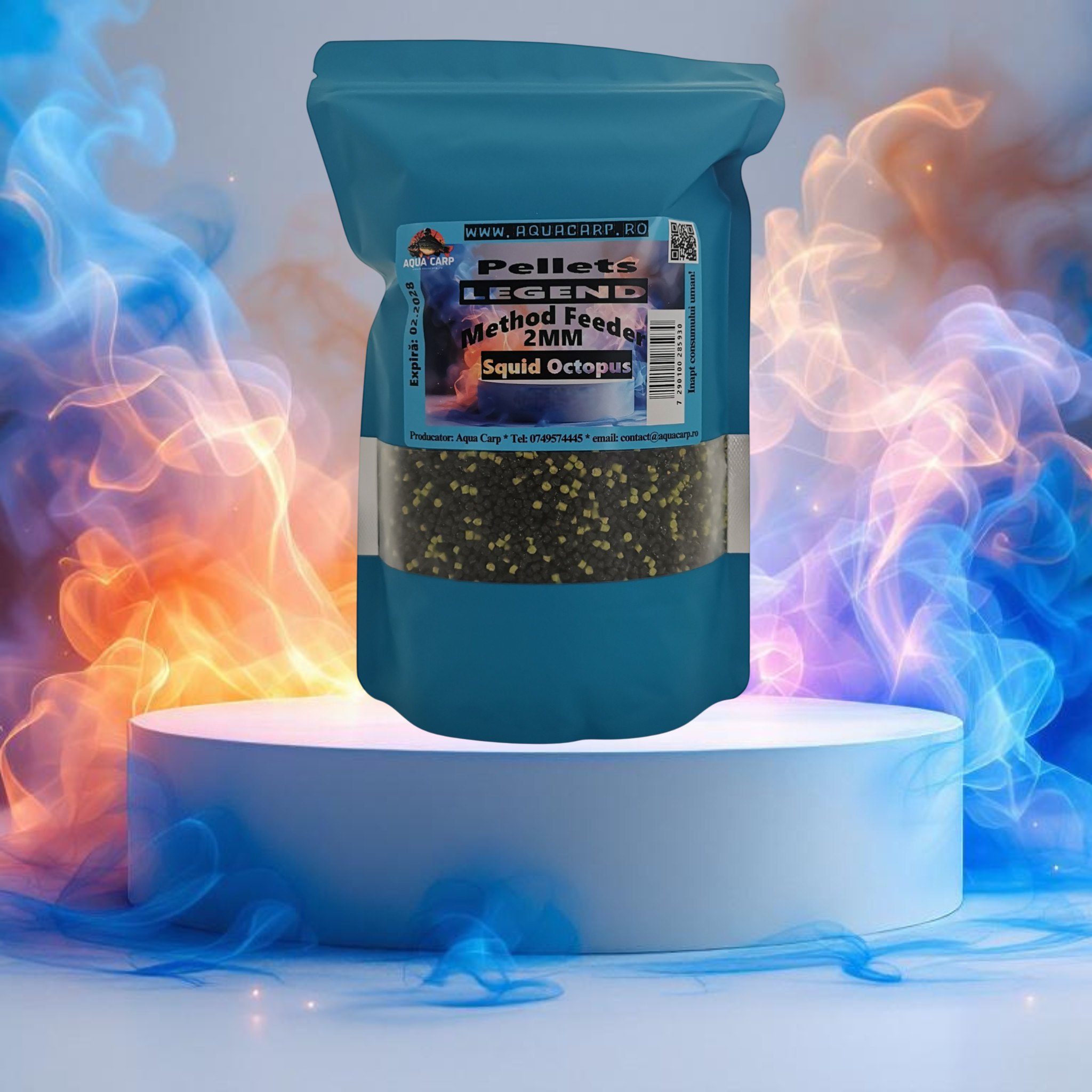 Pelete AquaCarp LEGEND 2mm Squid Octopus 500GR