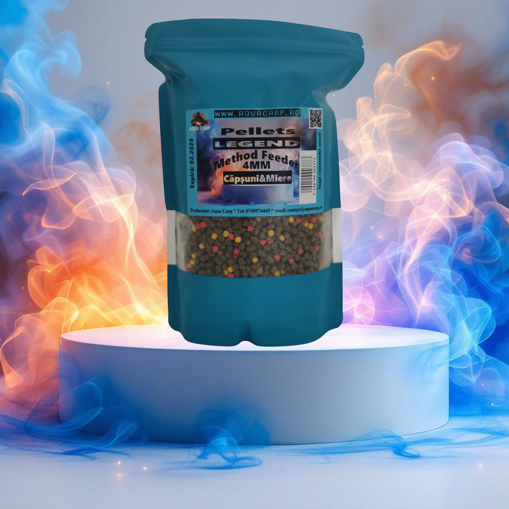 Pelete AquaCarp LEGEND 4mm Căpșuni&Miere 500GR