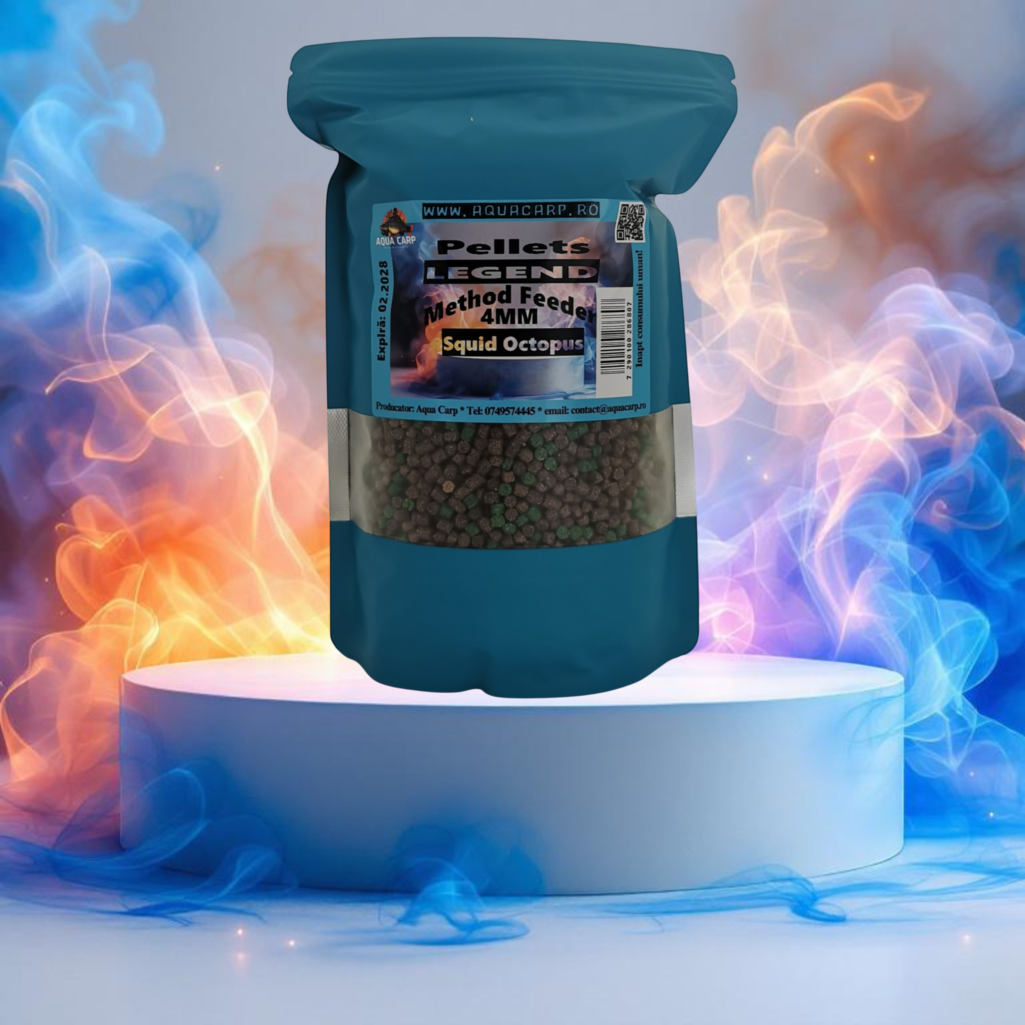 Pelete AquaCarp LEGEND 4mm Squid Octopus 500GR