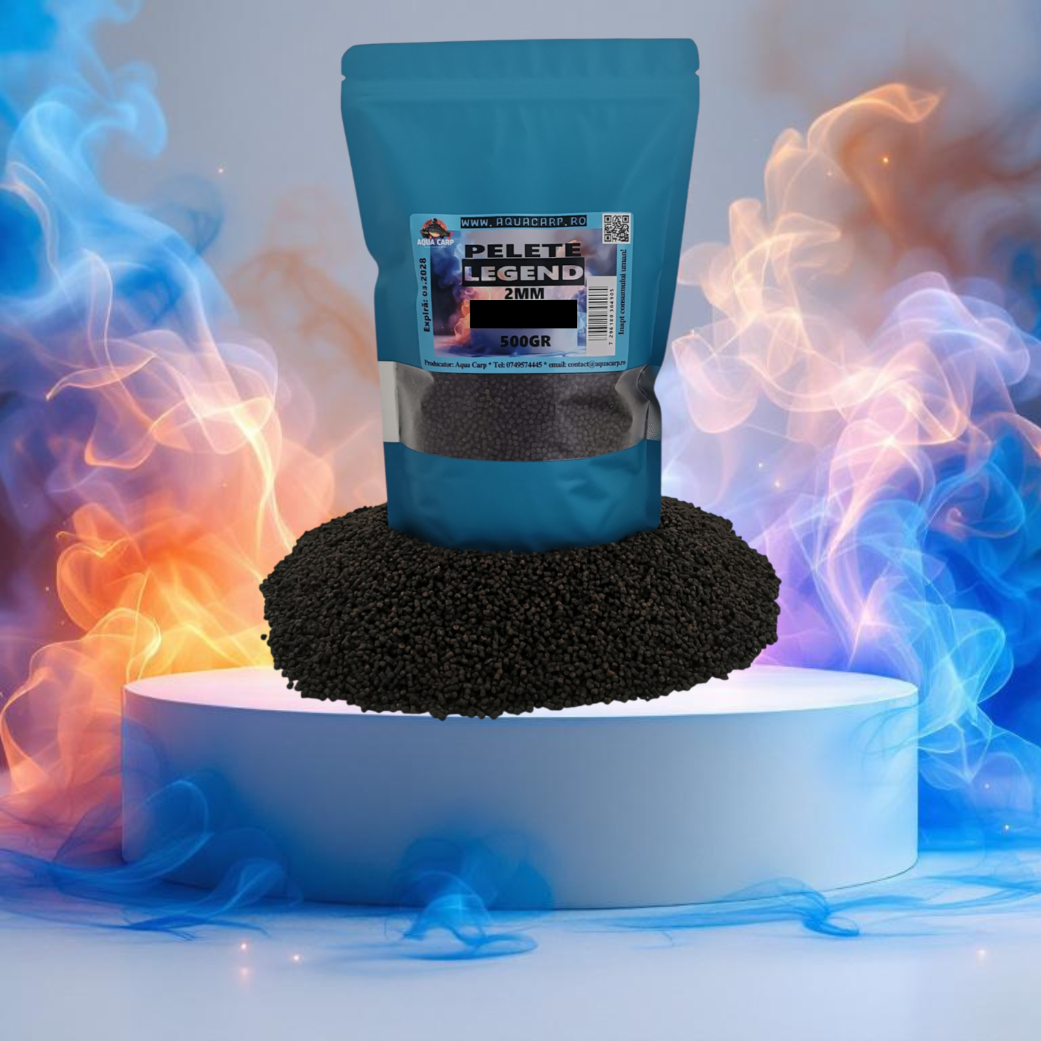 Pelete AquaCarp LEGEND 2mm Halibut 500GR